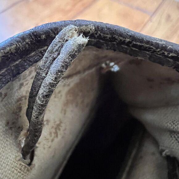 Vtg 1980’s Gucci GG Drawstring Bucket Coated Canvas Crossbody/Shoulder Bag Tan - Picture 8 of 10